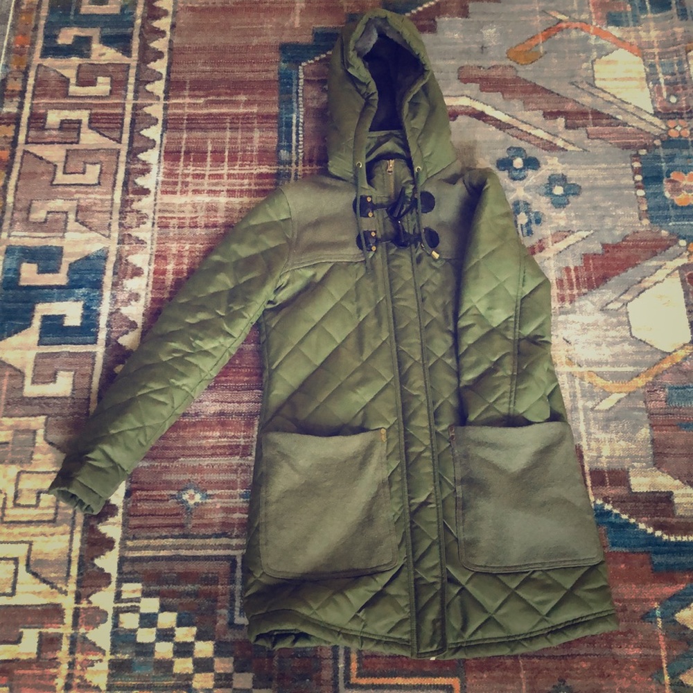 Green Asos Winter Coat